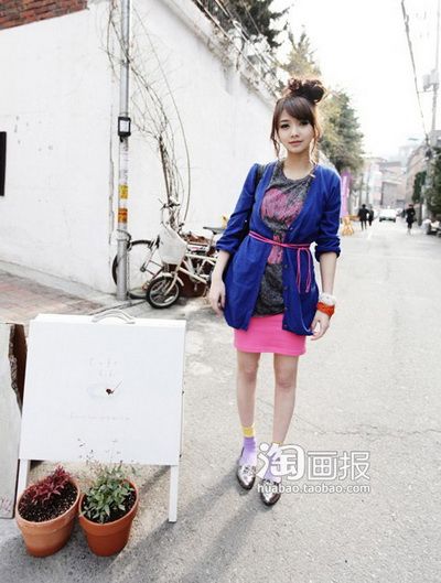 韩国小资女春装 20款时尚出街装